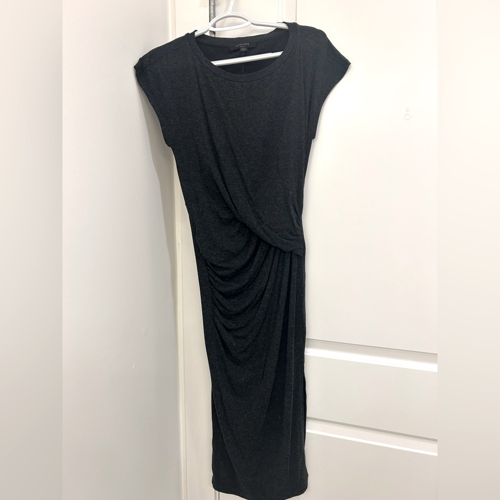 All Saints Jersey Midi Dress